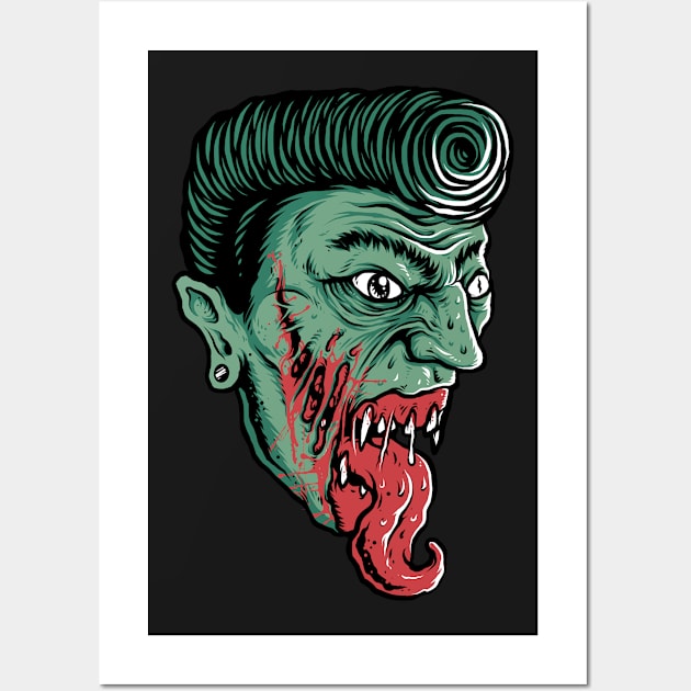 Zombie Wall Art by quilimo